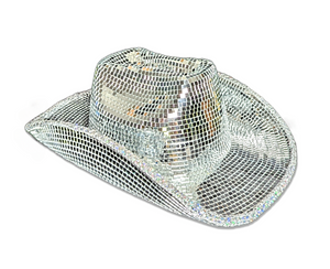 Mirror Ball Cowboy Hat - Full Mirrored Super Deluxe