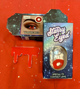 Starry Eyed Yearly Lenses - VAMPIRE RED