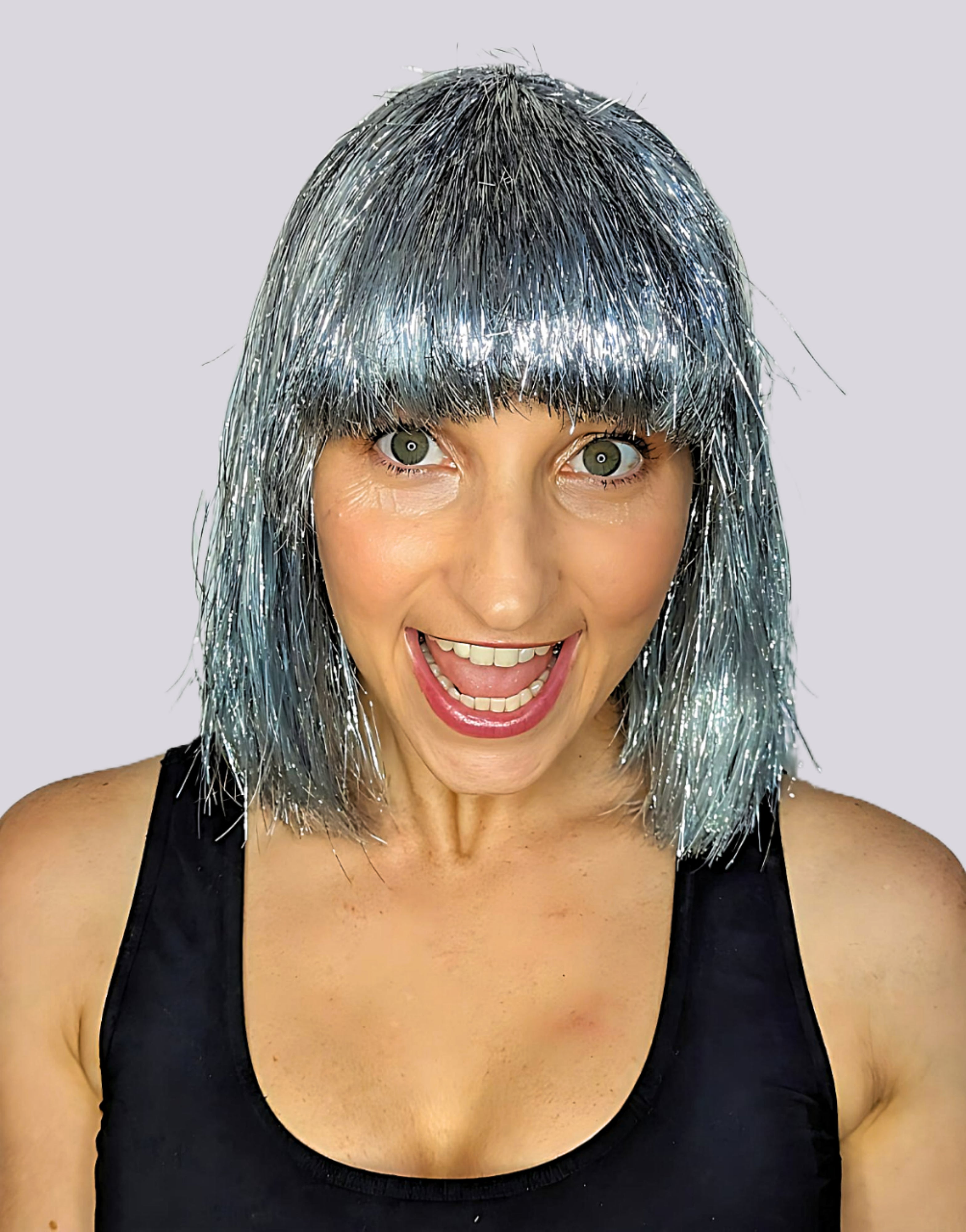 Sparkle Nation Wig - Silver