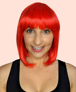 Deluxe Bob Wig  - Red