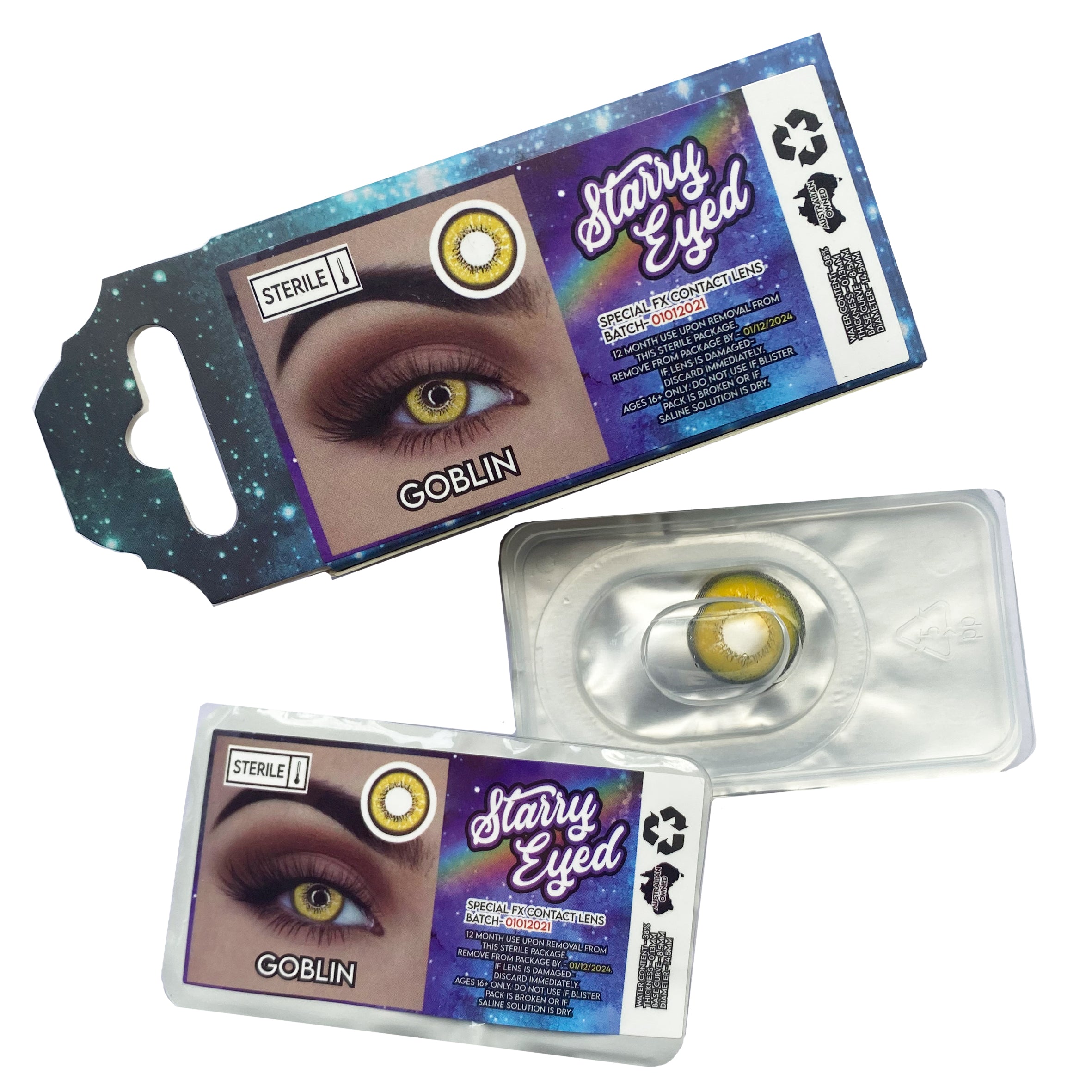 Starry Eyed Yearly Lenses - CRAZED